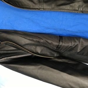 NEW Genuine Leather Driving jacket with embroidered American Tactical flag, Men